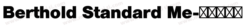 Berthold Standard Me字体转换